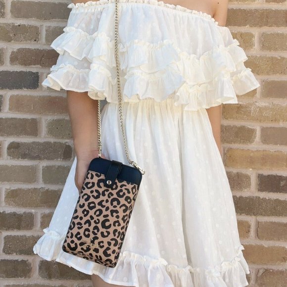 NWT Kate Spade Black Phone Crossbody - Picture 4 of 4